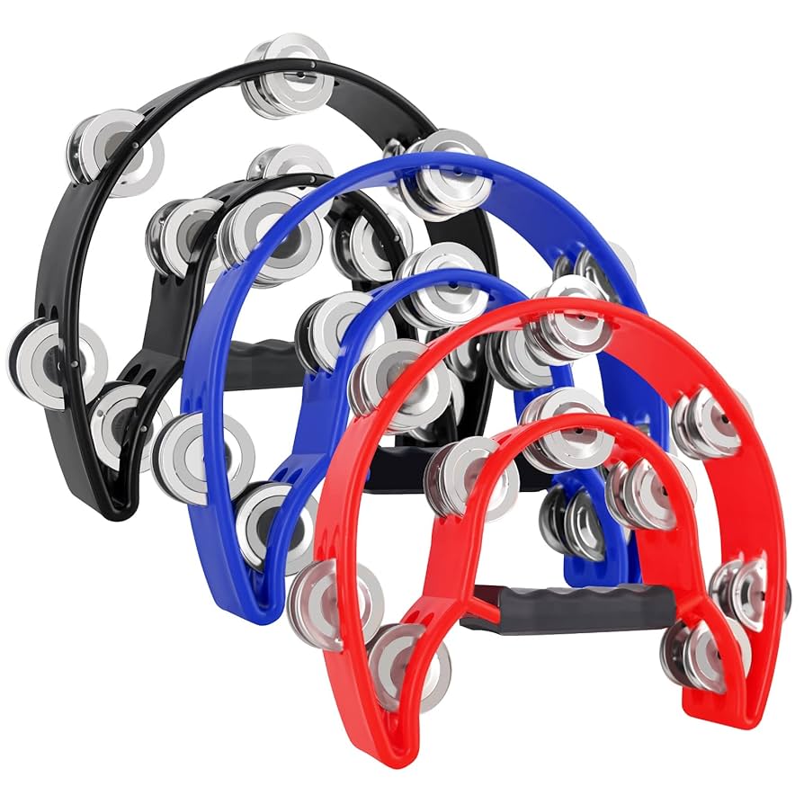 Amazon.com: EASTROCK 3 Pack Double Row Tambourine Metal